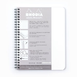 Rhodia dotBook A5 Dot (Noktalı) Spiralli Defter Beyaz 4418 - Thumbnail
