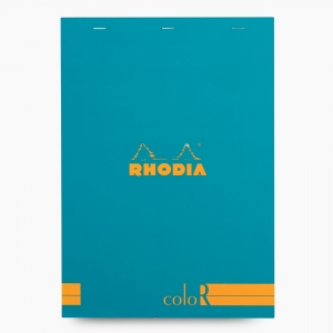 Rhodia No:18 Color Pad A4 Çizgili Not Defteri Turkuaz 9673 - Thumbnail