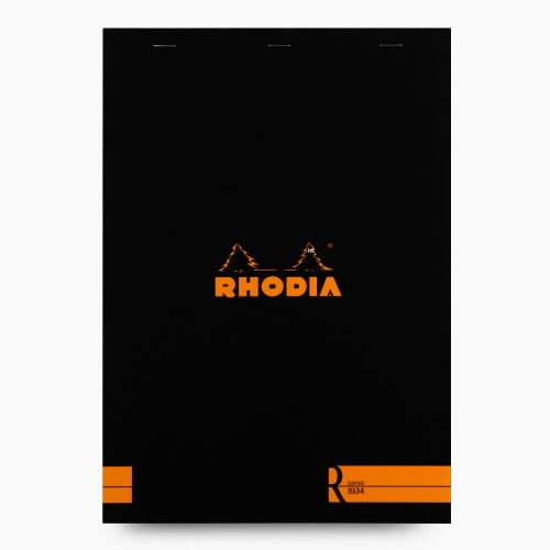 Rhodia No:18 Depius 1934 Pad A4 Çizgisiz Not Defteri Siyah 0087