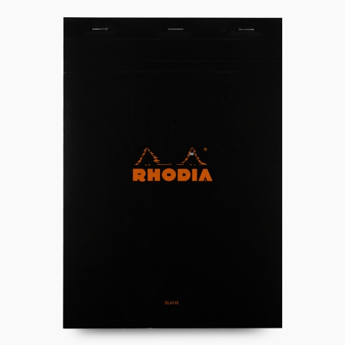 Rhodia No:18 Pad Çizgisiz Not Defteri A4 Siyah 0096