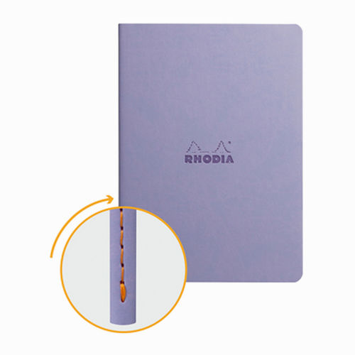 Rhodia Sewn Spin A5 İplik Dikiş Çizgili Defter Iris 116409C 4099