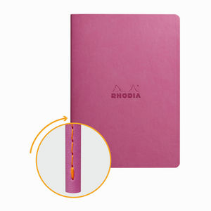 Rhodia Sewn Spin A5 İplik Dikiş Çizgili Defter Lilac 116411C 4112 - Thumbnail