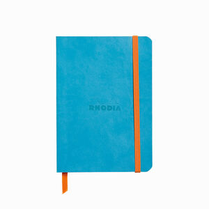 Rhodia Softcover Deri Kapak A6 Çizgili Defter Turquoise 3077 - Thumbnail