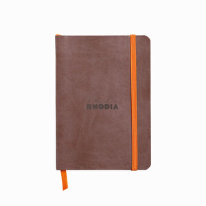 Rhodia Softcover Deri Kapak A6 Dot (Noktalı) Defter Chocolate 3534 - Thumbnail