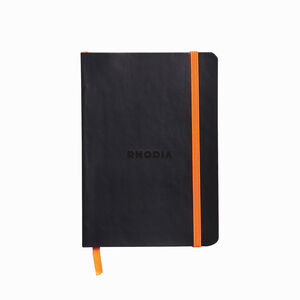 Rhodia Softcover Deri Kapak A6 Dot (Noktalı) Defter Black 3527 - Thumbnail