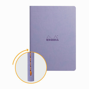Rhodia Sewn Spin A5 İplik Dikiş Dot (Noktalı) Defter Iris 116459C 4594 - Thumbnail