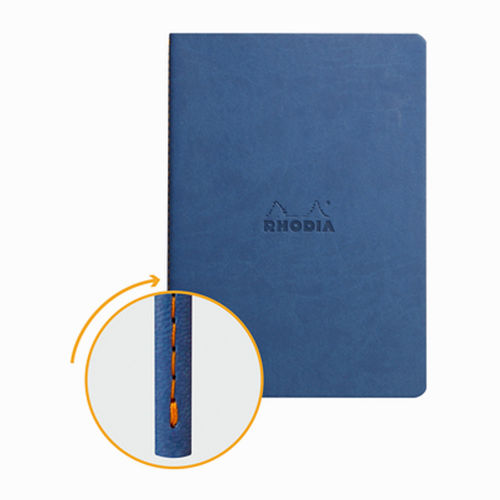 Rhodia Sewn Spin A5 İplik Dikiş Dot (Noktalı) Defter Sapphire Blue 116458C 4587