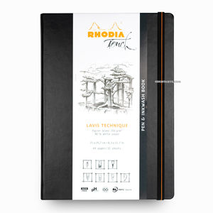 Rhodia Touch A4 Pen & Inkwash Book 200gr Çizim Defteri 1289 - Thumbnail