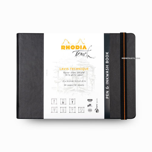 Rhodia Touch A5 Pen & Inkwash Book 200gr Çizim Defteri 1265