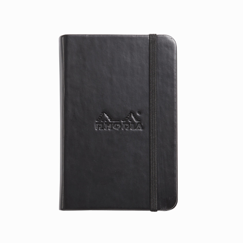 Rhodia Webnotebook Hardcover Deri Kapak 7.5x12cm Çizgili Defter Siyah 7098