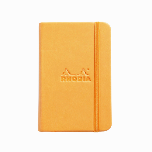 Rhodia Webnotebook Hardcover Deri Kapak 7.5x12cm Çizgili Defter Turuncu 7081