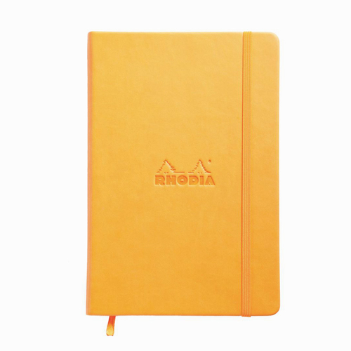 Rhodia Webnotebook Hardcover Deri Kapak A5 Dot (Noktalı) Defter Turuncu 7685