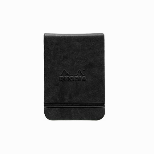 Rhodia Webnotepad Hardcover Deri Kapak 7.5x12cm Çizgisiz Defter Siyah 2796