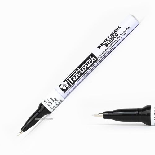 Sakura Pen Touch 0.7 mm Extra Fine Permanent Marker Beyaz 2833