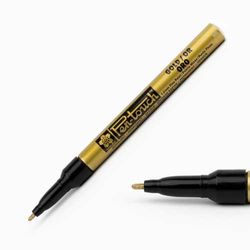 Sakura Pen Touch 1.0 mm Fine Permanent Marker Metalik Altın 2796