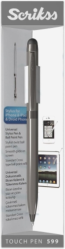 Scrikss Touch Pen 599 Stylus Tükenmez Kalem Titanyum 1806
