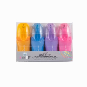 Serve Berry Mini 4 Renk Pastel İşaretleme Kalemi Seti 7486 - Thumbnail