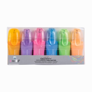 Serve Berry Mini 6 Renk Pastel İşaretleme Kalemi Seti 7509 - Thumbnail