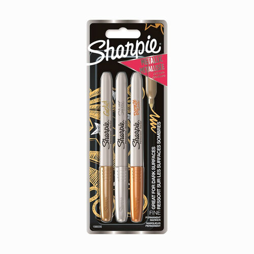 Sharpie Fine 3'lü Metallic Permanent Marker Seti 0060