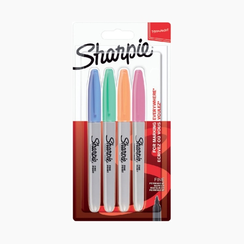 Sharpie Permanent Kalem 4'lü Set Pastel Renk 2065402 4023
