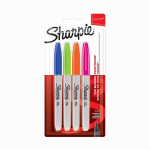 Sharpie Permanent Kalem 4'lü Set Canlı Renkler 2065403 4030 - Thumbnail