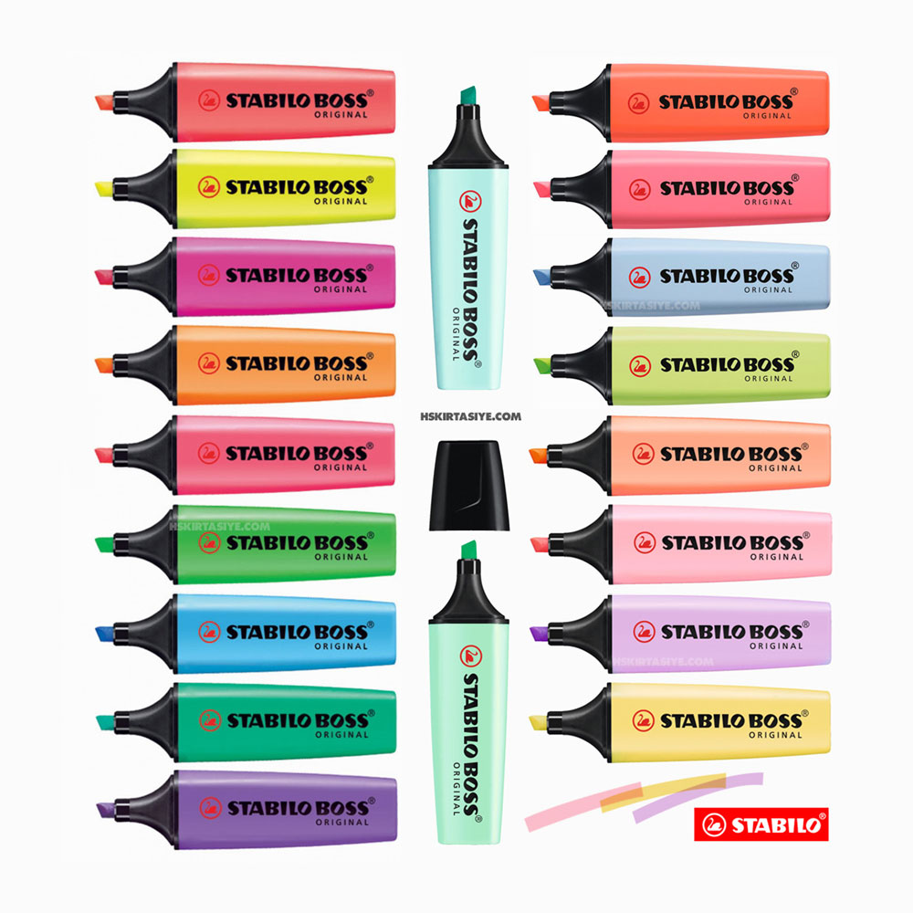 Stabilo Boss 19 Renk Özel Seri İşaretleme Kalemi
