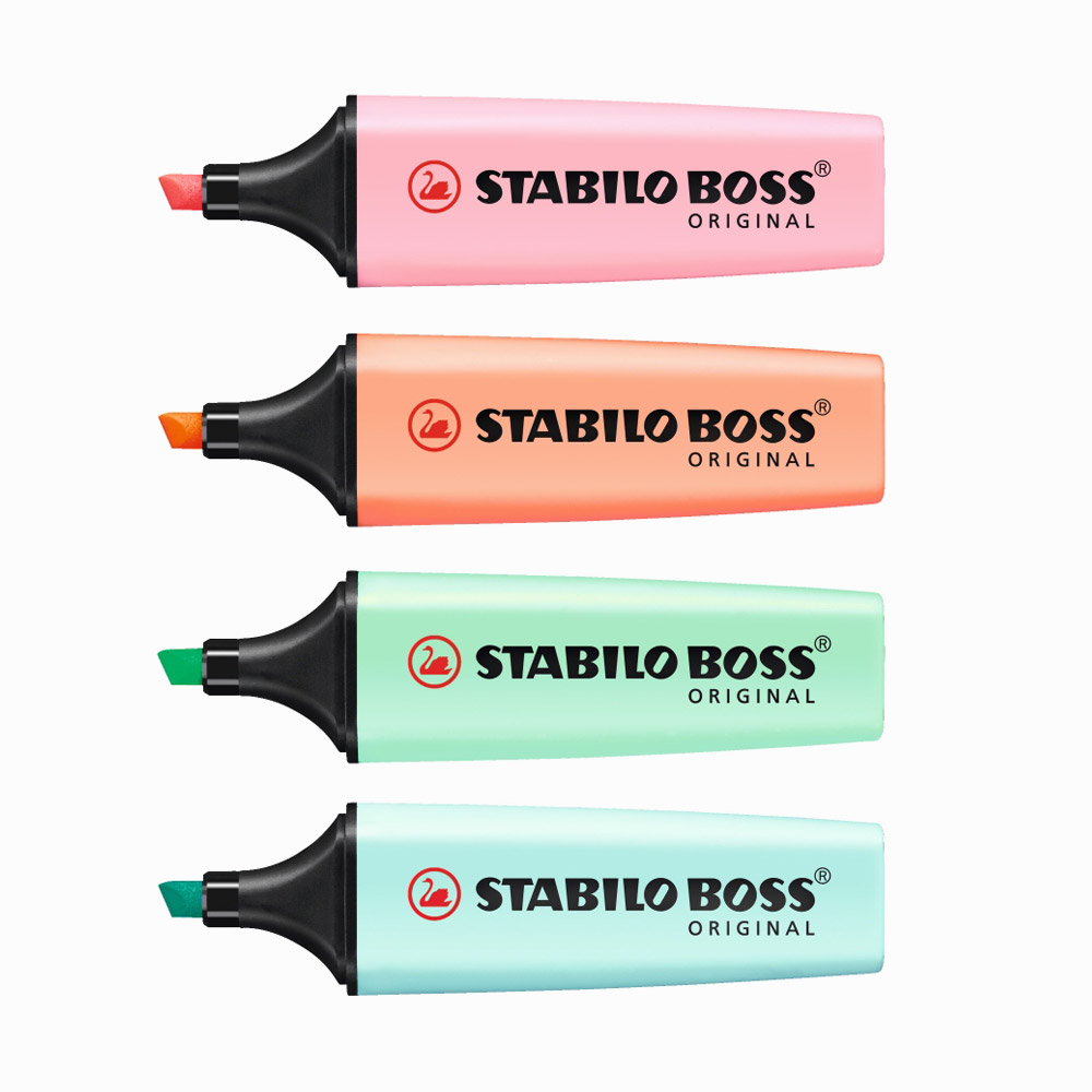 Stabilo Boss Pastel 4 Renk İşaretleme Kalemi - Thumbnail
