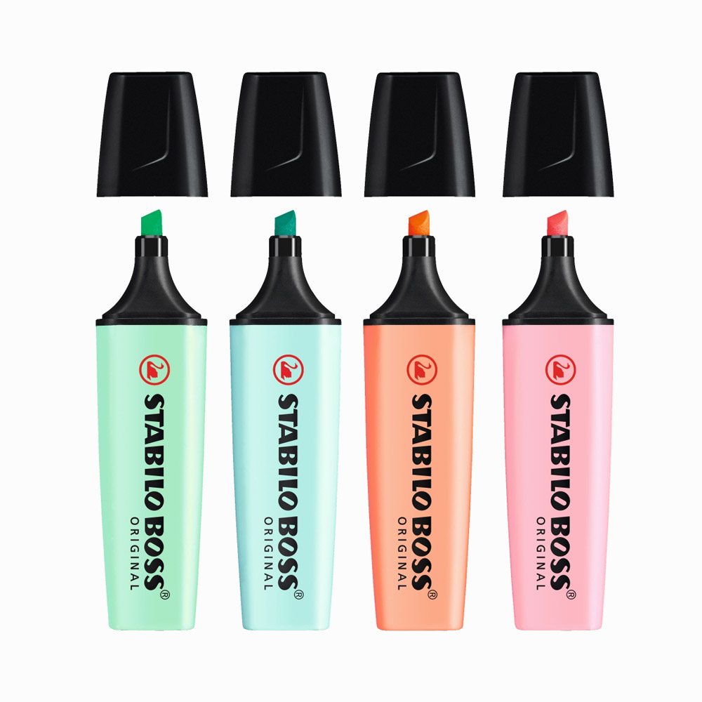 Stabilo Boss Pastel 4 Renk İşaretleme Kalemi - Thumbnail