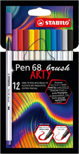Stabilo Keçe Uçlu Boya Kalemi Pen 68 Brush Arty 12 Renk 6926