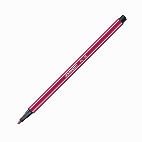 Stabilo Pen 68 Keçeli Kalem Koyu Kırmızı 68/50 3337