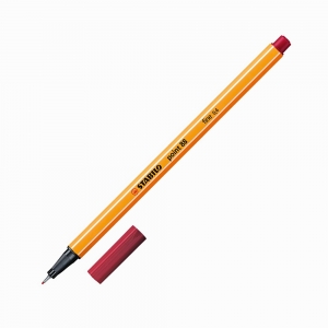 Stabilo Point 88 0.4 mm Fineliner Marker Koyu Kırmızı 88/50 3887 - Thumbnail