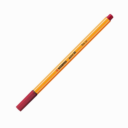 Stabilo Point 88 0.4 mm Fineliner Marker Koyu Kırmızı 88/50 3887