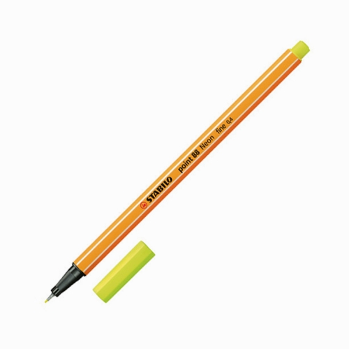 Stabilo Point 88 0.4 mm Fineliner Marker Neon Sarı 88/024 8544