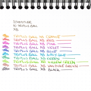 Staedtler Triplus Ball XB Brilliant Colours 10'lu Tükenmez Kalem Seti 437 XBSB10 8824 - Thumbnail
