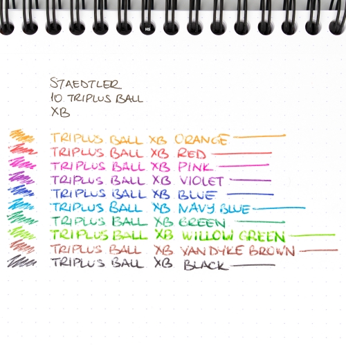 Staedtler Triplus Ball XB Brilliant Colours 10'lu Tükenmez Kalem Seti 437 XBSB10 8824