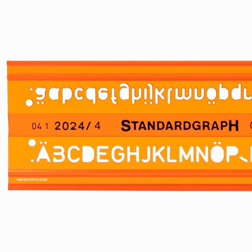 Standardgraph 2024/4 4mm Yazı Şablonu 4501