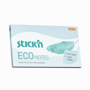 Stickn ECO Notes Yapışkanlı Not Kağıdı Pastel Mavi 21751 7511 - Thumbnail