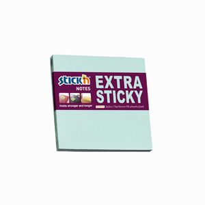 Stickn Extra Sticky Notes Yapışkanlı Not Kağıtları Mavi 21663 - Thumbnail