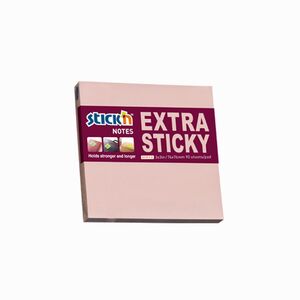 Stickn Extra Sticky Notes Yapışkanlı Not Kağıtları Pembe 21661 - Thumbnail