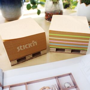 Stickn Kraft Cube Yapışkanlı Not Kağıtları 21816 - Thumbnail