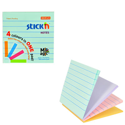 Stickn Magic 4'lü Pastel Yapışkanlı Not Kağıdı 21577