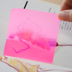 Stickn Şeffaf Yapışkanlı Not Kağıdı Neon Pembe 21707 - Thumbnail