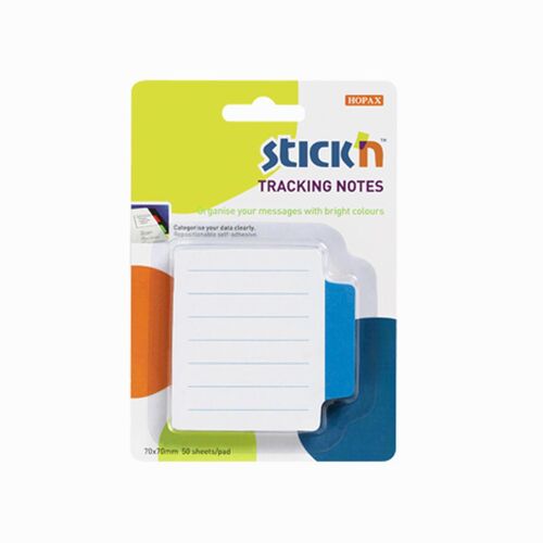Stickn Tracking Notes Blue Yapışkanlı Not Kağıtları 21485