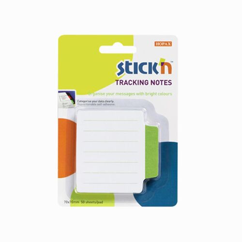 Stickn Tracking Notes Green Yapışkanlı Not Kağıtları 21486