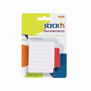Stickn Tracking Notes Red Yapışkanlı Not Kağıtları 21483 - Thumbnail