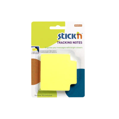 Stickn Tracking Yapışkanlı Not Kağıdı Sarı 21478
