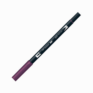 Tombow Dual Brush Pen 679 Dark Plum - Thumbnail