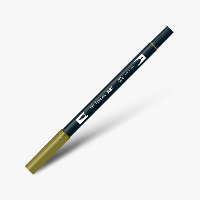 Tombow Dual Brush Pen 076 Green Ochre 1191