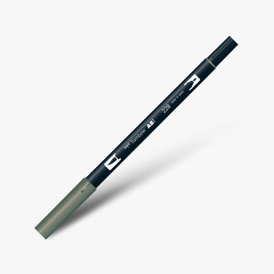 Tombow Dual Brush Pen 228 Grey Green 1337