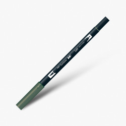 Tombow Dual Brush Pen 249 Hunter Green 1382 - Thumbnail